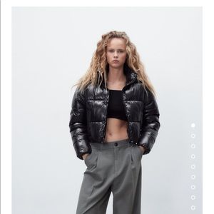 Zara cropped puffer jacket size xsmall